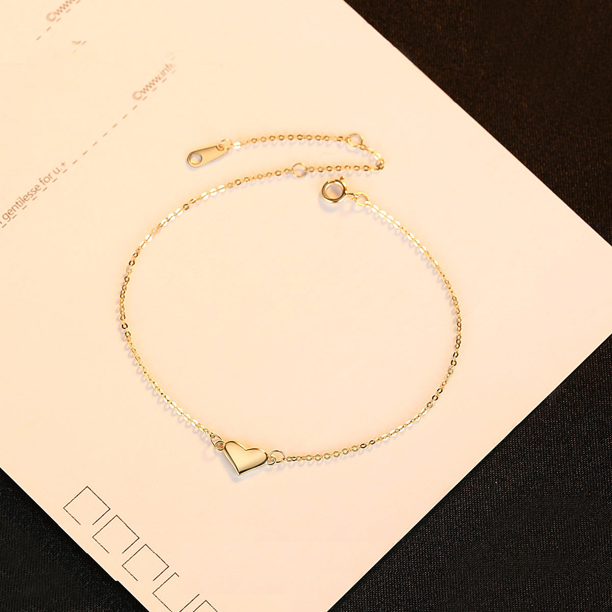 Simple 14k yellow gold ladies bracelet