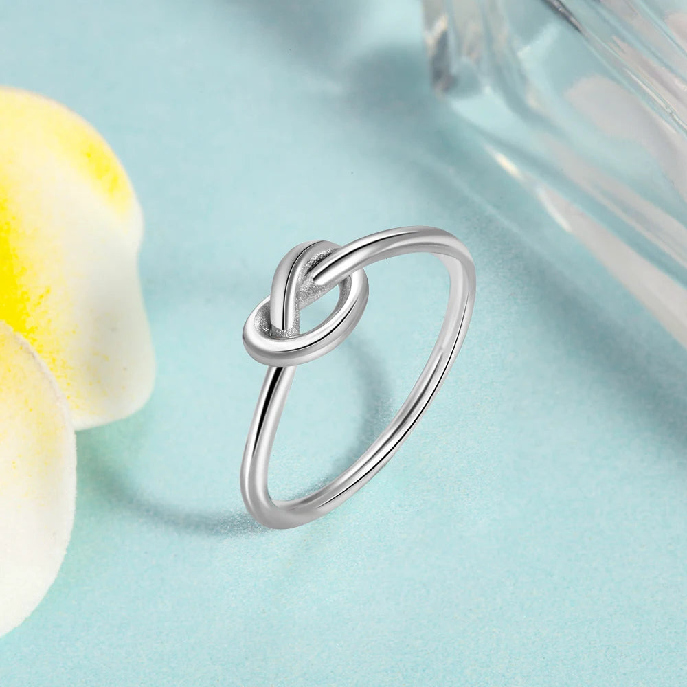 925 Sterling Silver Knot Ring