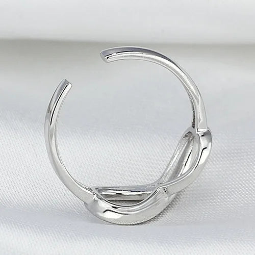 Sterling Silver Infinity Ring - Elegant & Resizable