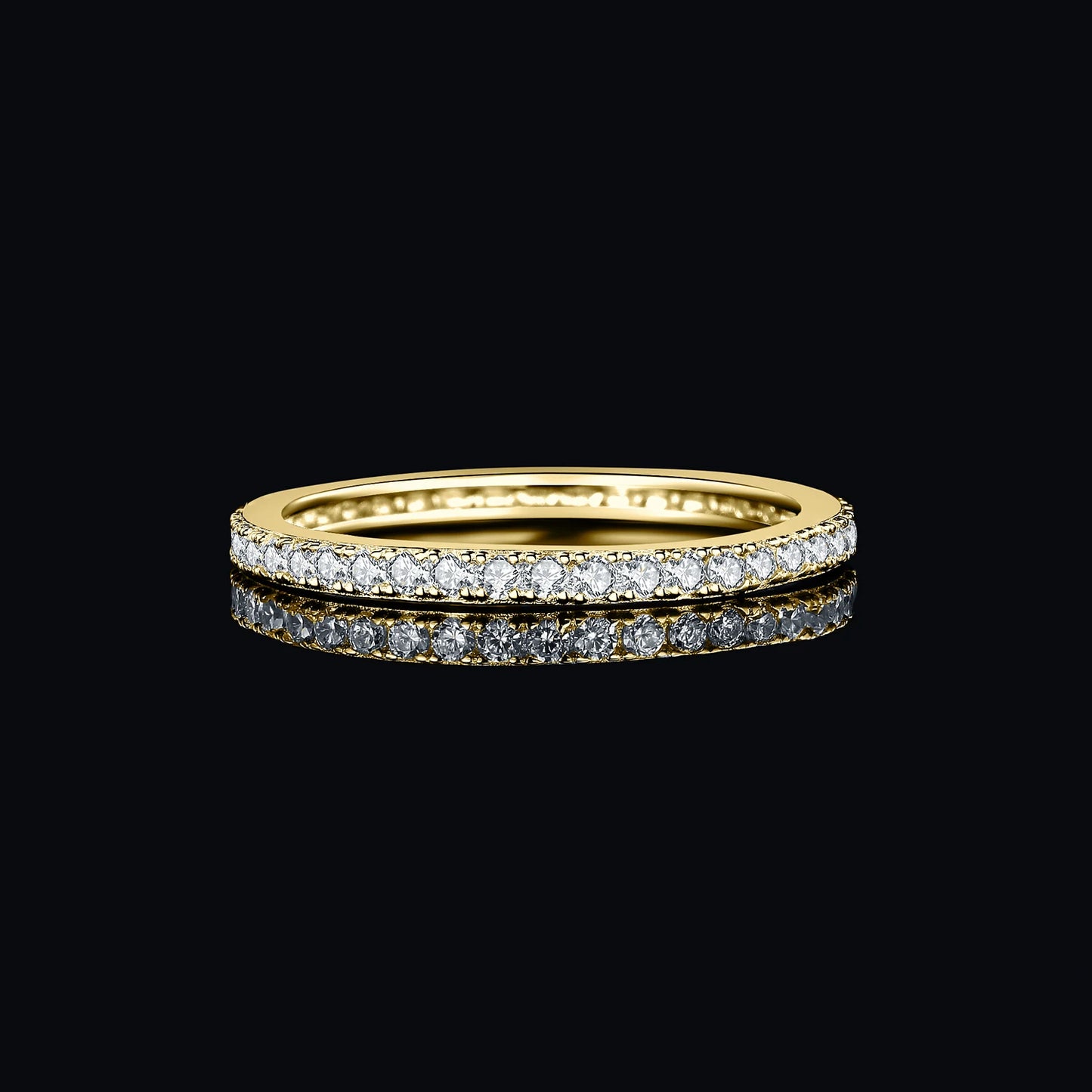 Moissanite D Color 0.6ct Eternity Wedding Band