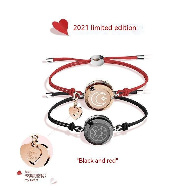 Remote Interactive Induction Alloy Bracelet For Couples