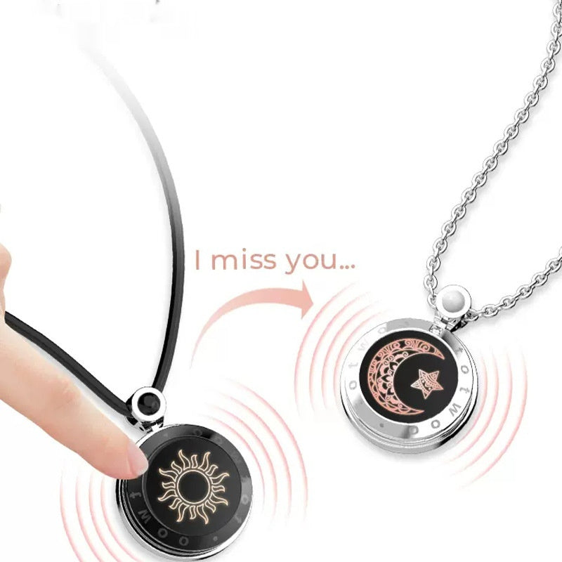 Remote Love Couple Remote Intelligent Induction Necklace Gift